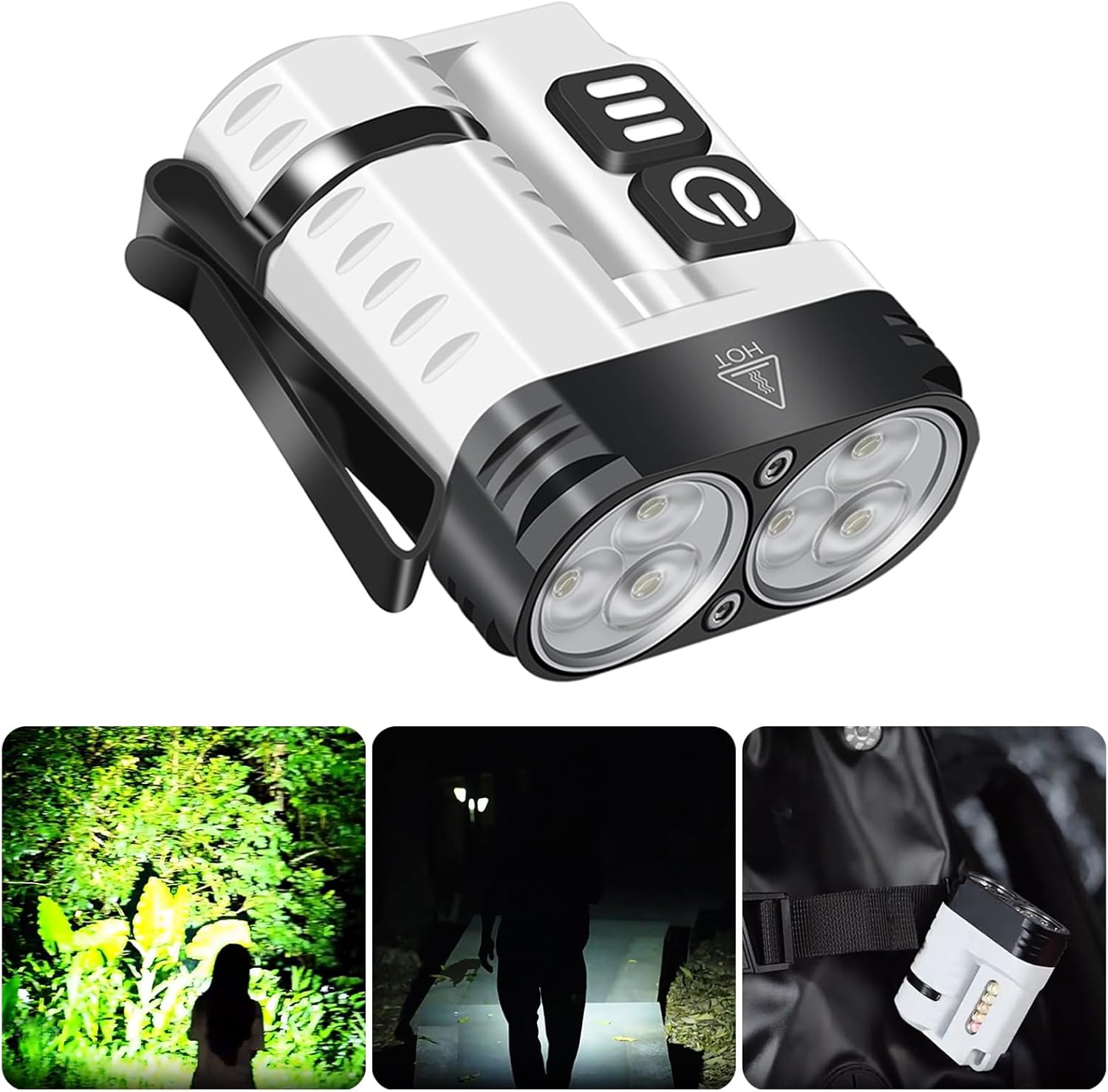 Kleine, Wasserdichte Led-taschenlampe Mit Hutclip Für Camping, Wandern, Klettern Und Andere Outdoor-aktivitäten