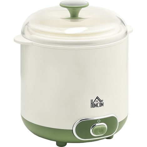 Joghurtbereiter. 1,5 L, Mit 2 Behältern, Sieb Und Deckel. 20 W. Ideal Für Griechischen Joghurt. Für 3–5 Portionen. 19,5 X 17,5 X 21,4 Cm. Weiß.