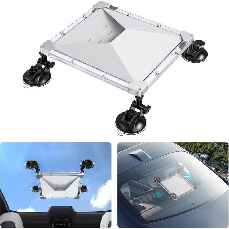 Autohalterung Für Starlink Mini Mit Saugnapf Und Schutzhülle – Kompatibel Mit Schiebedächern, Wohnmobilen Und Booten.