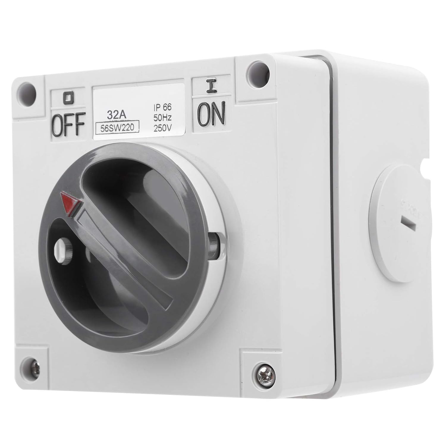 Ip66 250v 2-positionen Wasserdichter Drehschalter, Staubdichter Ein/aus-schalter Für Den Außenbereich (2p32a)