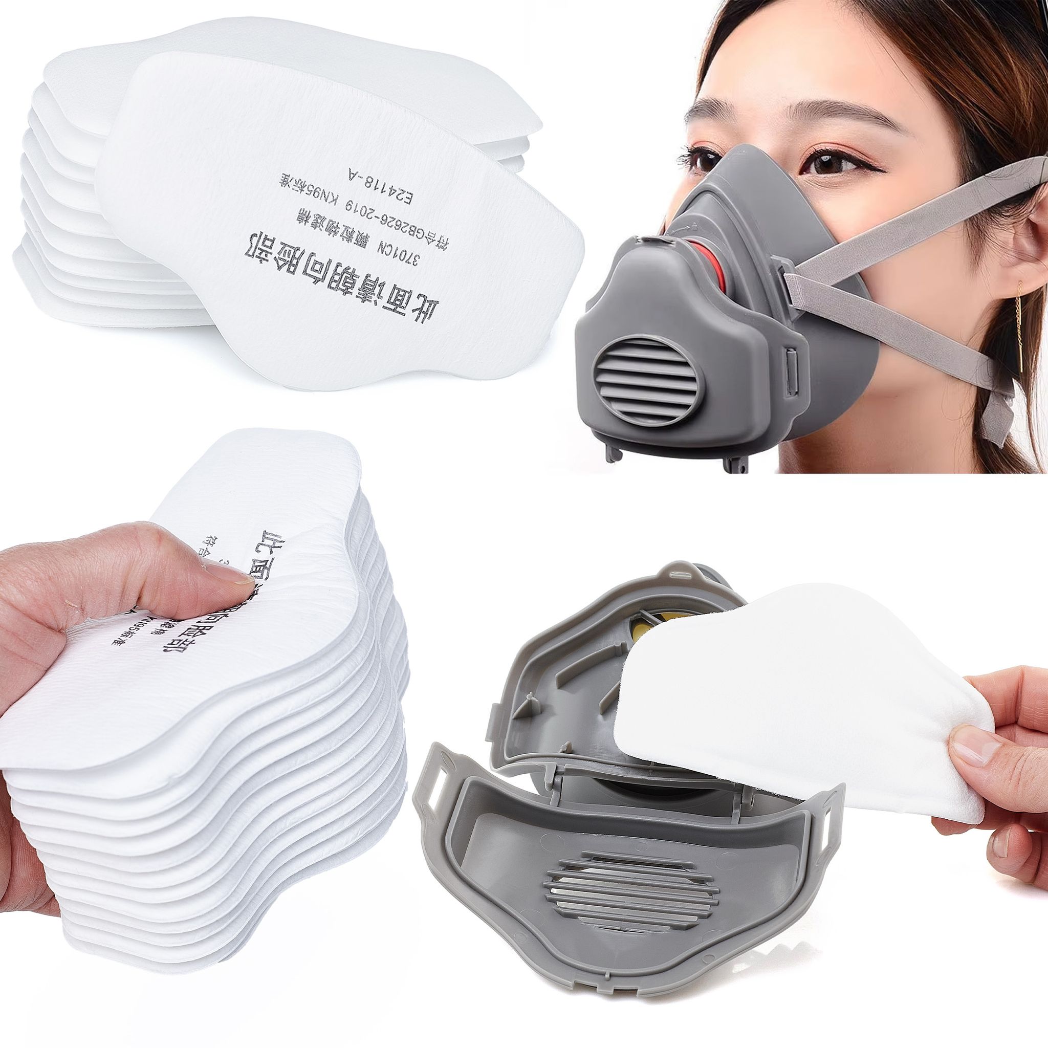 Filter Für Kn95-malerschutzmasken, 10 Stück