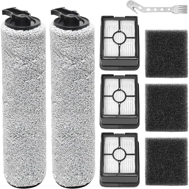 Ersatzbürstenwalzen Für Bissell Crosswave Hf3 3598n Nass- Und Trockensauger, 2 Bürstenwalzen + 3 Filter