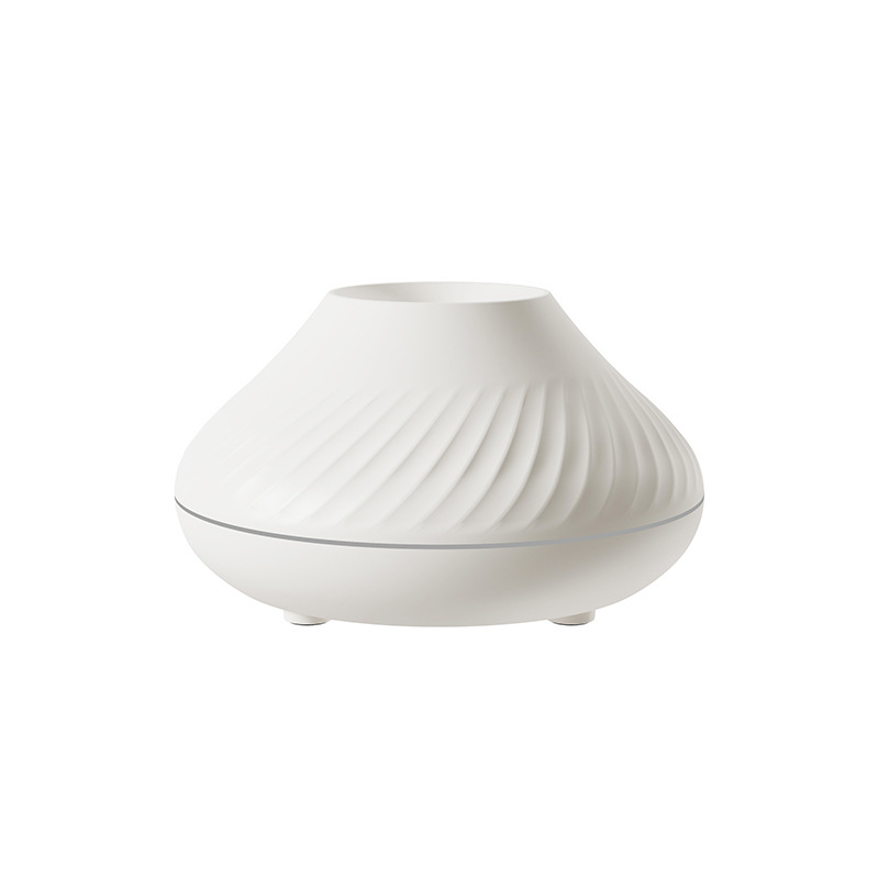 Flammenaroma-diffusor Für Ätherische Öle, Luftbefeuchter, 7 Flammenfarben, Für Zu Hause, Mit Wasserlosem Automatischen Abschaltschutz, Weiß