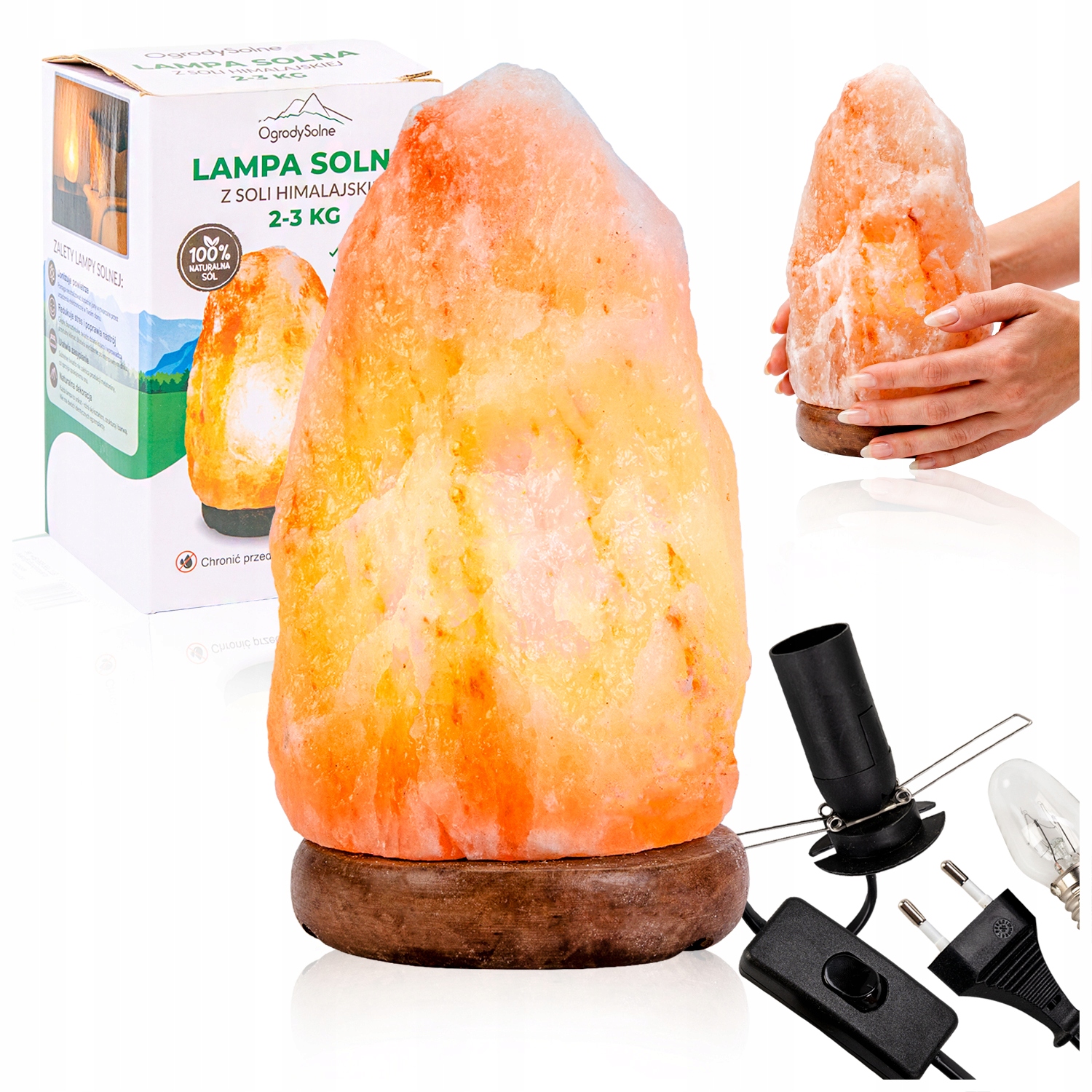 Himalaya-salzlampe 2-3 Kg Natürlicher Luftionisator