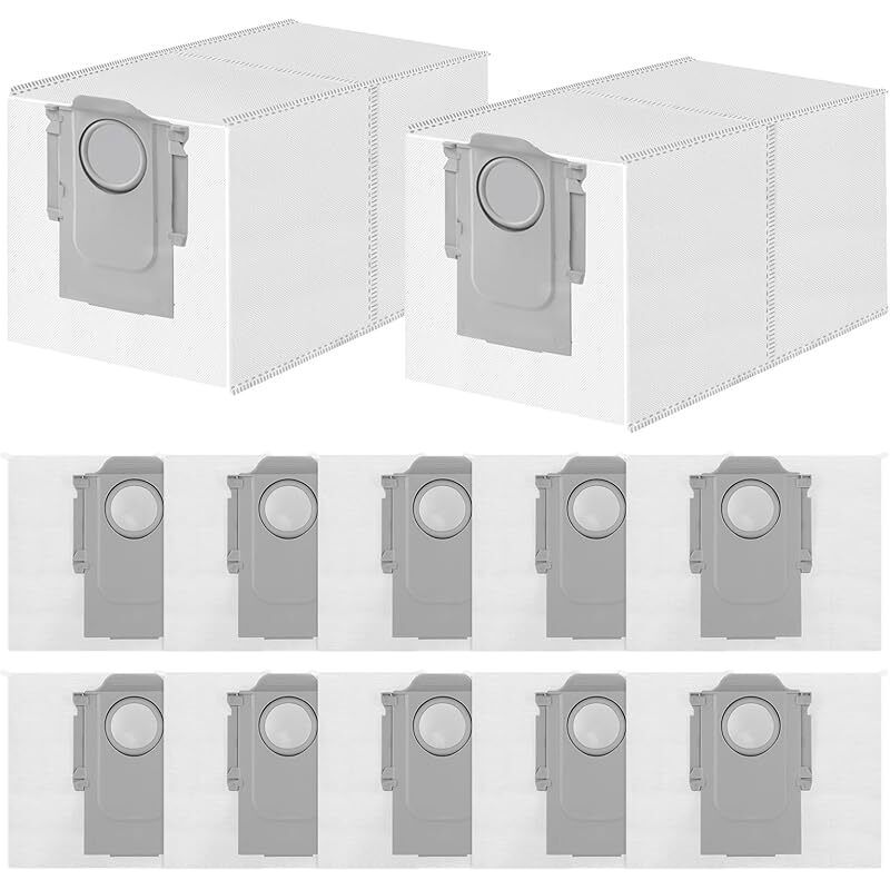 12er-pack Staubbeutel Für Roborock Q Revo/qrevo S/qrevo Pro/qrevo Edge/qrevo Curv/qrevo Slim/s5v/s8 Maxv Ultra/qv 35s 35a/qr 598 798, Saros 10r/z70 Saugroboter, Zubehör Für Staubbeutel