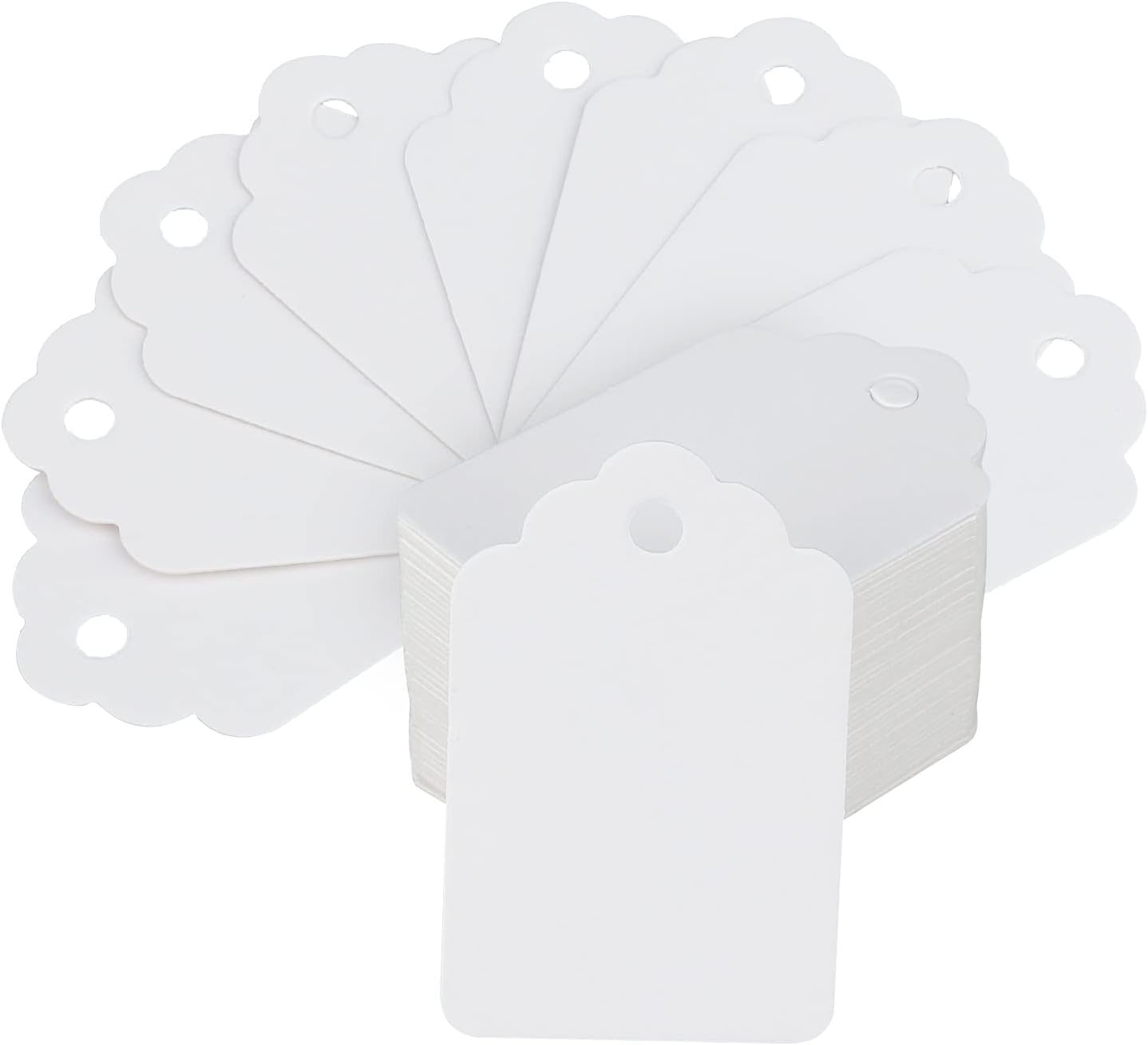 1000 Preisschilder 3,2 X 5 Cm Kraftpapier Für Bekleidungs- Und Schmuckprodukte - Etiketten Für Bekleidungsgeschäfte (weiß)
