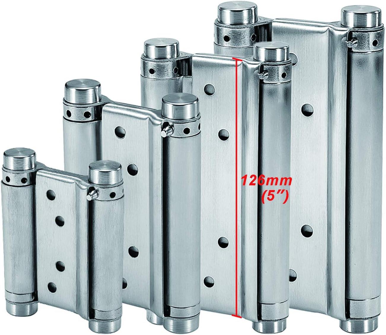 Hochleistungsfähige, Doppeltwirkende, Selbstladende Edelstahl-federbänder Für Drehtüren. Freegate-türbänder Mit Tragfähigkeit Für Arbeitsplattentüren (2 Stück), 102 Mm (4 Zoll)