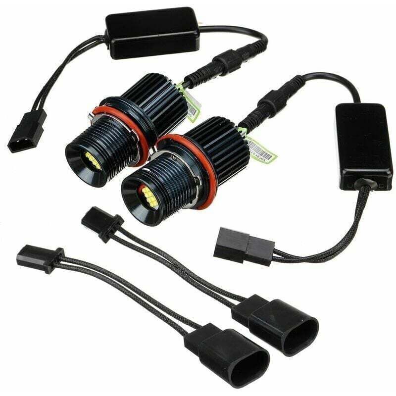 2 X 80w Weiße Led-angel-eyes-halo-ringlichtbirnen - Kompatibel Mit Bmw E39, E60, E53