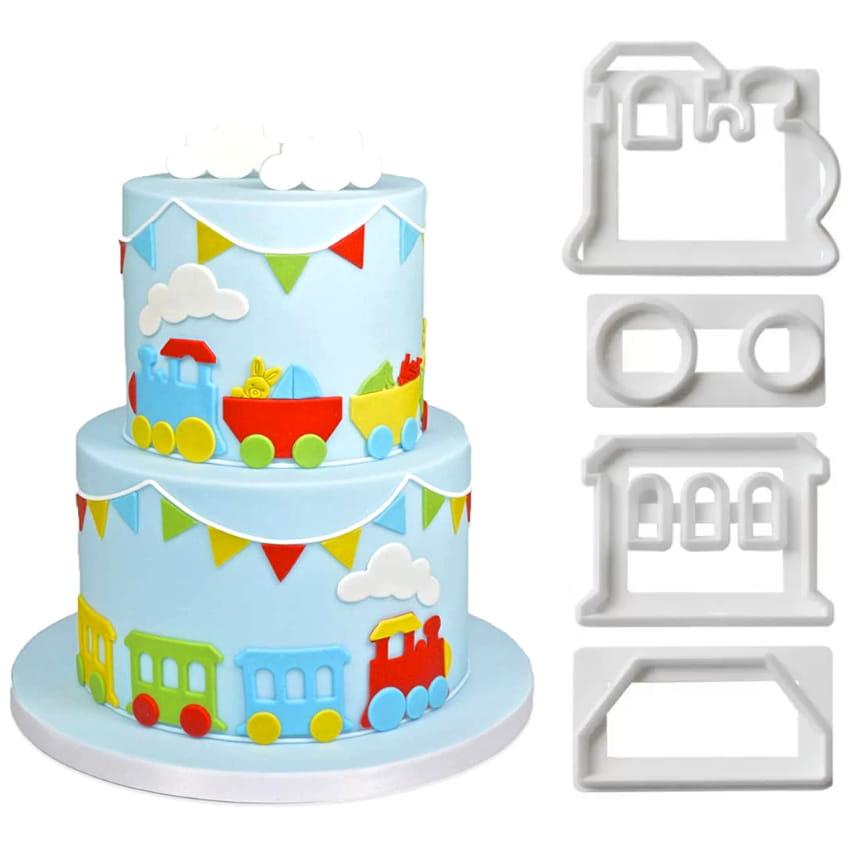 Formen, Ausstechformen, Zuckerpaste-ausstecher, Marzipan-ausstecher – Zug