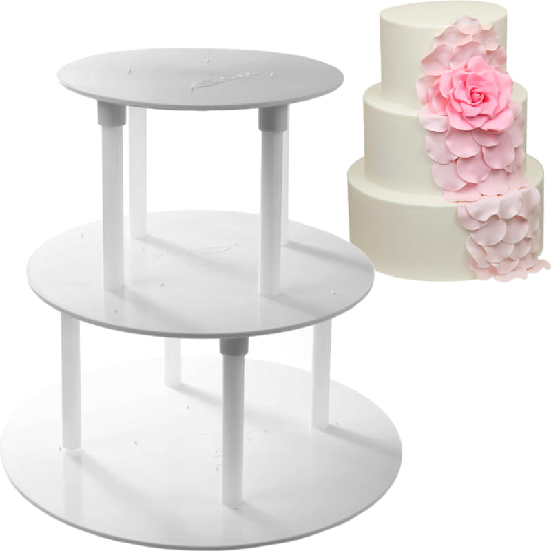 Ständer, Stütze, Rahmen, Tortenplatte Für Eine Dreistöckige Torte 20/20,5/30,5 Cm