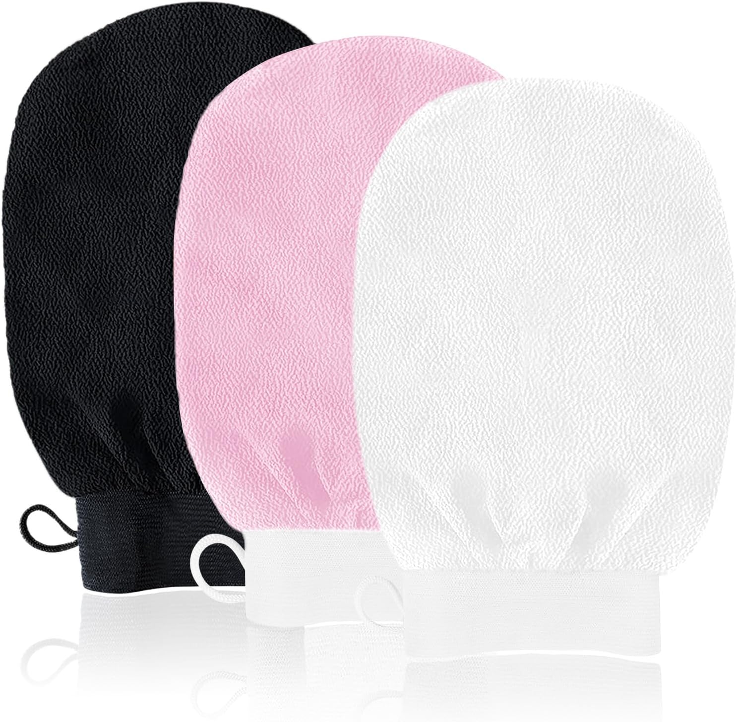 Kessa Peelinghandschuh, 3er-pack Luffa-handschuhe, Kessa Handschuhe Für Hammam, Peelinghandschuhe Für Männer, Natürliches Und Effektives Peeling, Entfernt Effektiv Abgestorbene Hautschüppchen