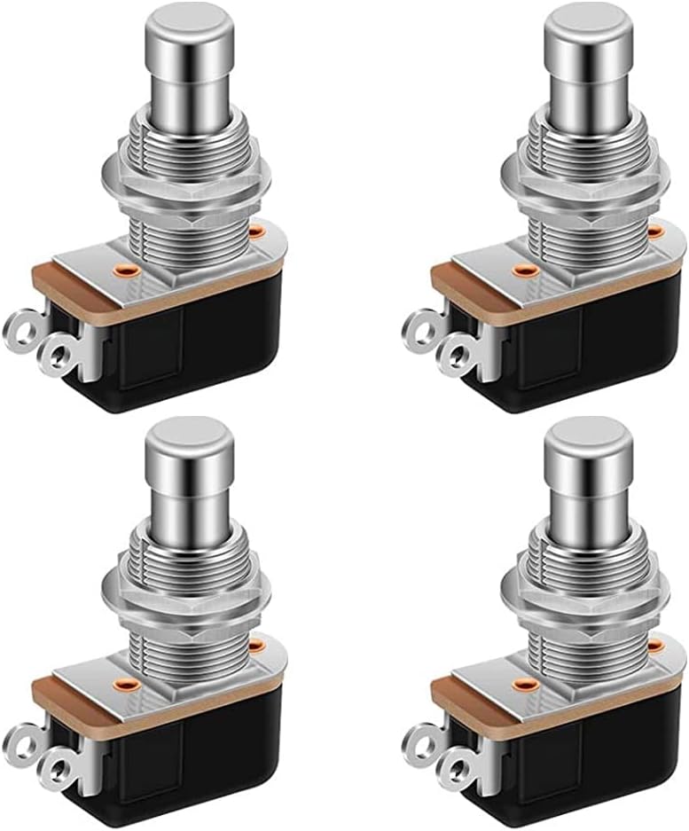 4-teiliger Spst 2-pin Momentary Push Button Soft Touch E-gitarren-fußschalter Ein (aus)