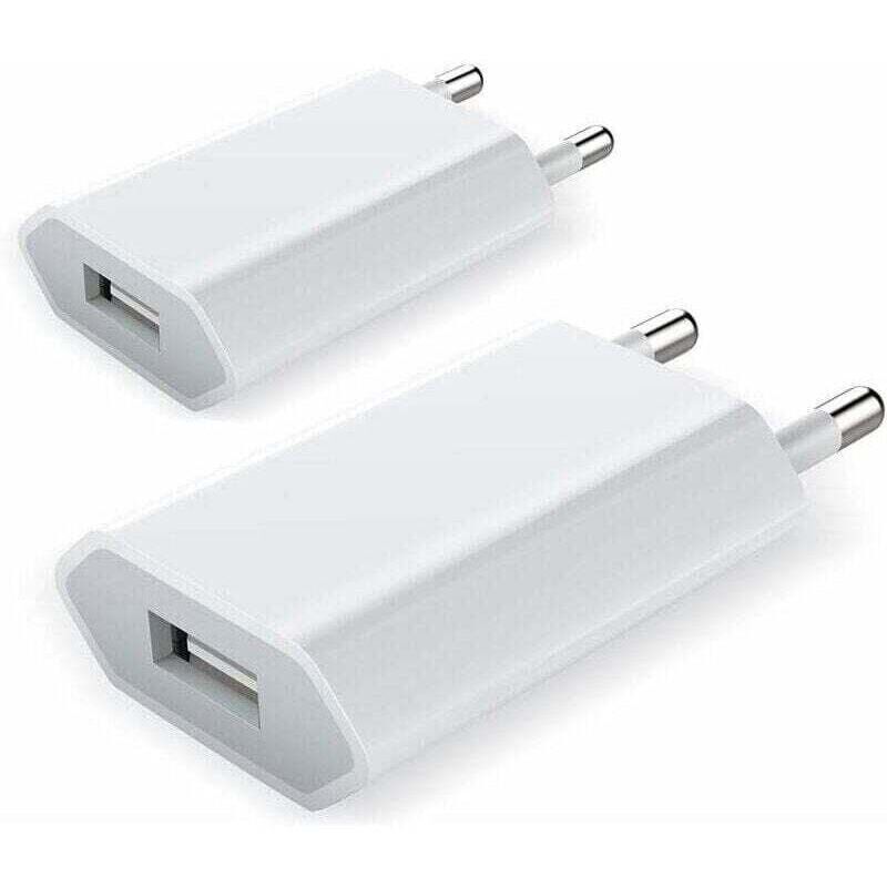 Iphone Usb-wandladegerät – 2er-pack Universaladapter Kompatibel Mit Iphone 7, 12 Pro Max, Xs Und Mini