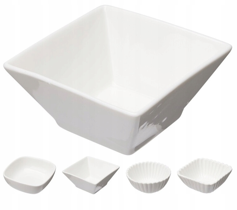 6er-set Schälchen Für Snacks Und Dips, Keramik, Weiß, Verschiedene Muster, 125 Ml