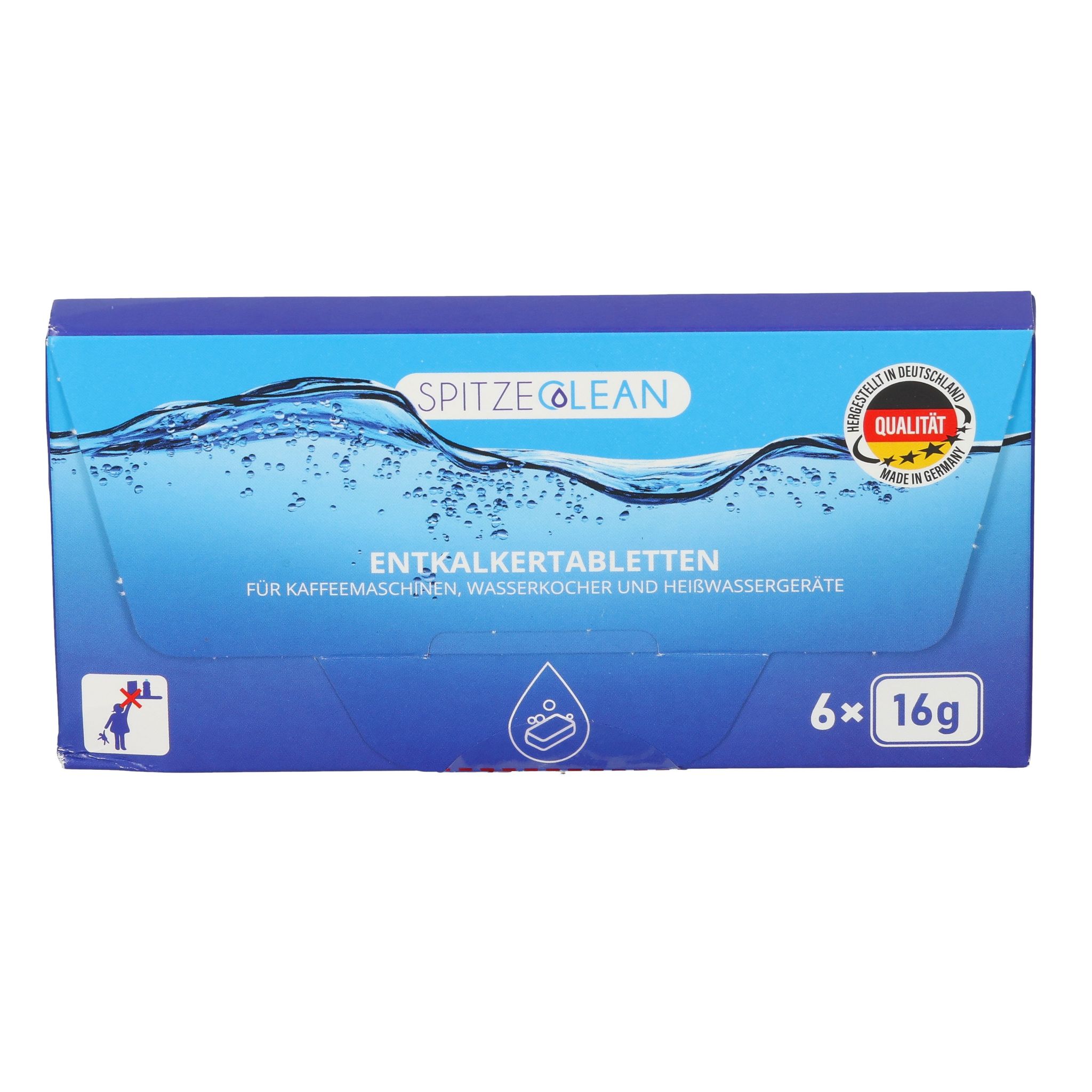 Entkalkungstabletten Für Kaffeemaschinen, Spitze Clean 6x16g