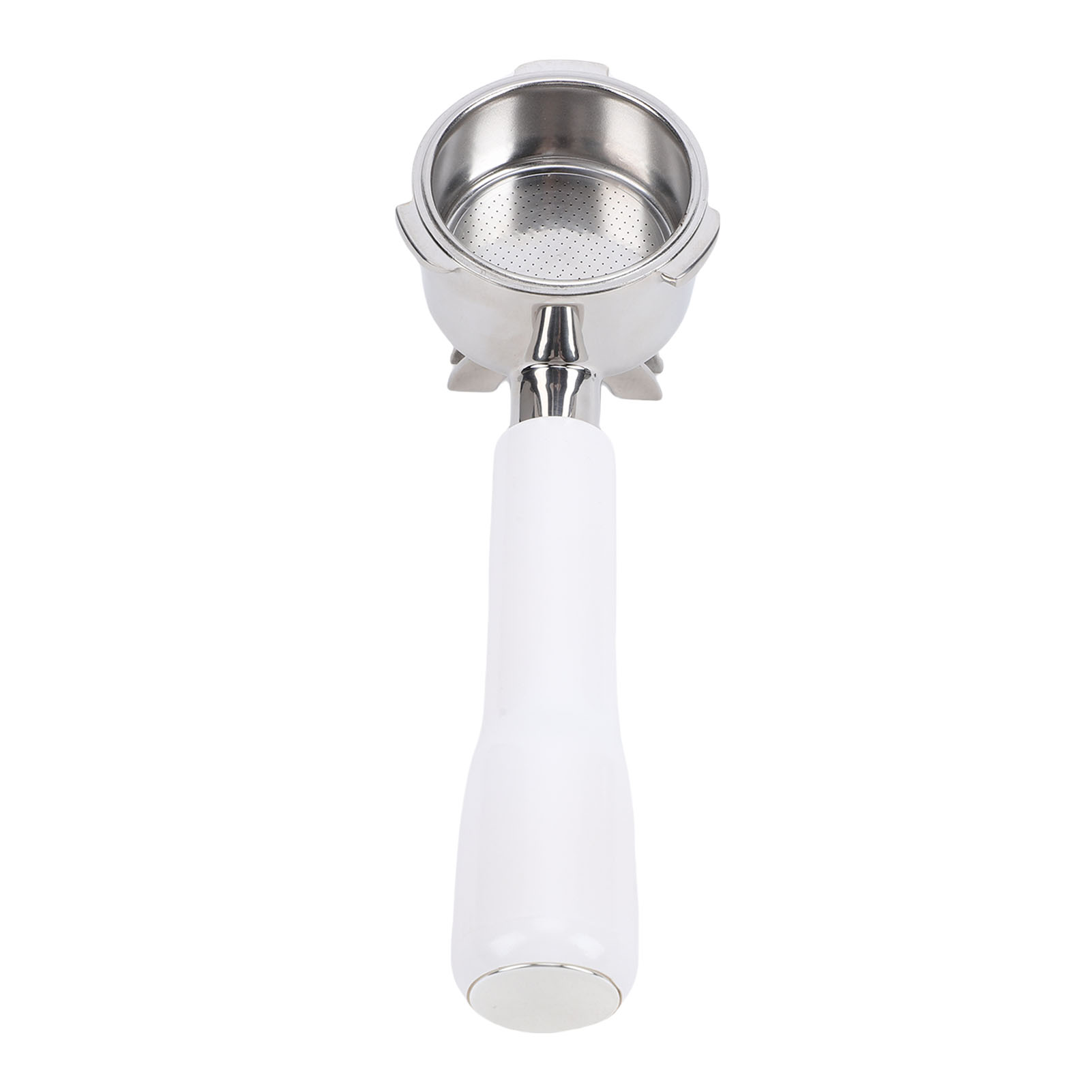 51-mm-universal-siebträger Aus Edelstahl Und Abs Mit 3 Halterungen Für Kaffeemaschinen, Weiß