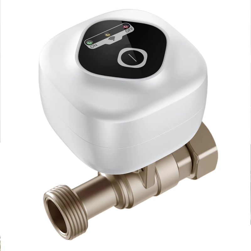 Wlan-kugelhahn Mit Automatischer Wasserabschaltung, 3 Timer-modi, Wasser-/gasleckalarm, Google Assistant (kompatibel Mit Mobilen Apps)