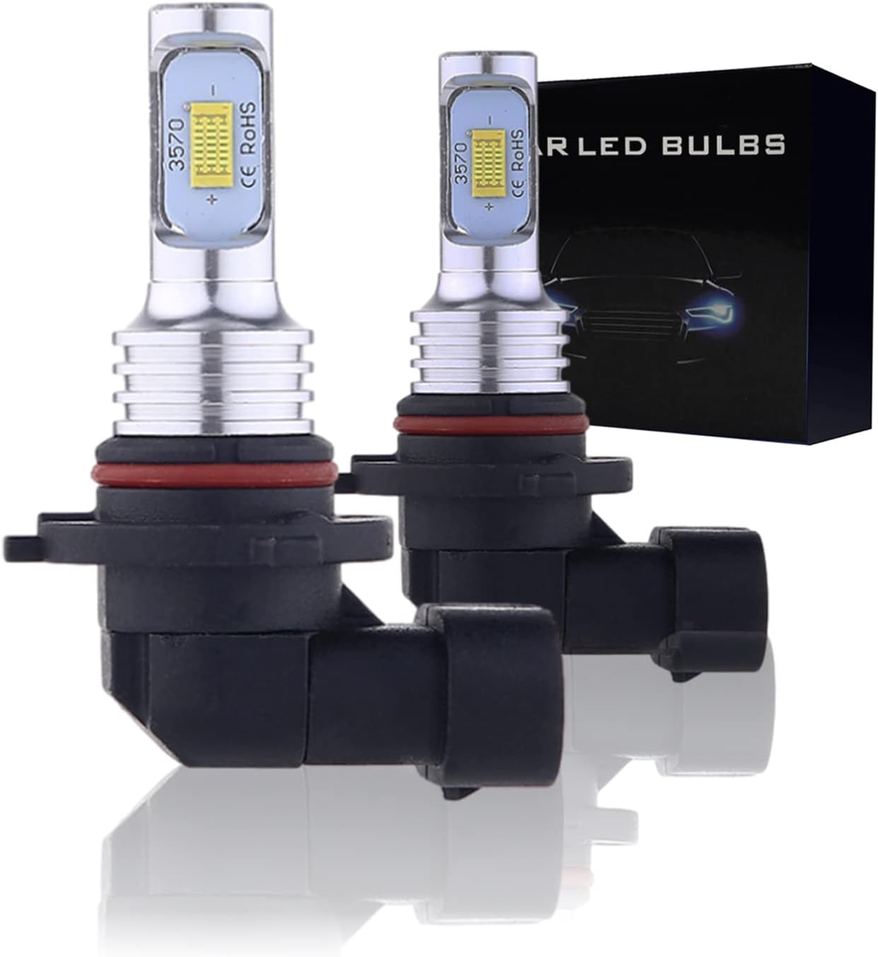 9006 Hb4 Led-lampe Für Nebelscheinwerfer, Csp-chips, 6000k Kaltweiß, 4000lm, 12v Tagfahrlicht-ersatz Für Pkw Und Lkw, Plug & Play (2er-pack)