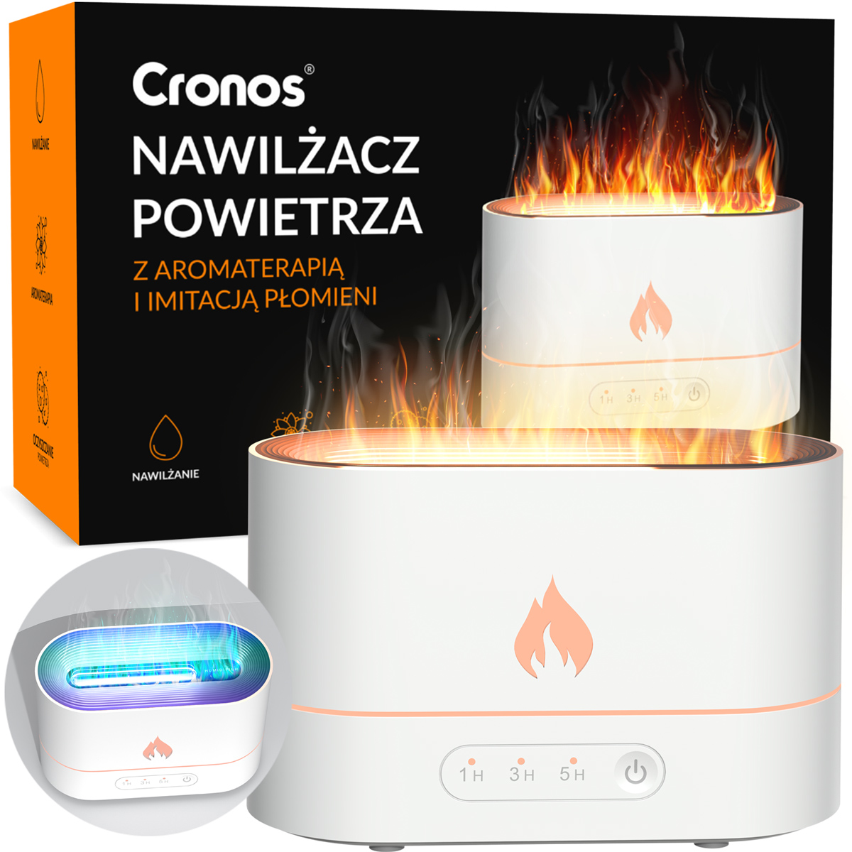 Cronos Hx-853 Ultraschall-luftbefeuchter Weiß
