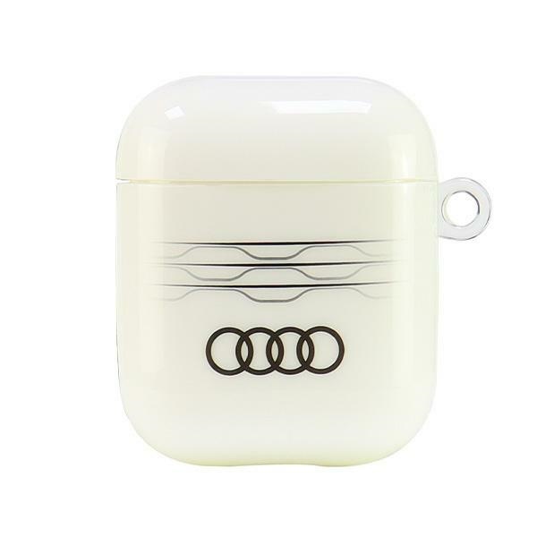 Airpods 1 Hülle Audi Geometrisch Weiß