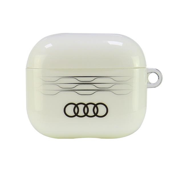 Airpods 3 Hülle Mit Audi Iml Geometrischem Muster, Weiß
