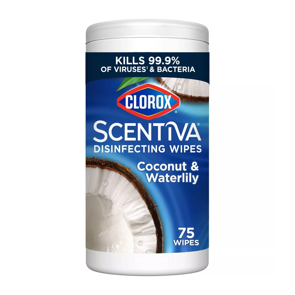 Scentiva Desinfektionstücher Mit Kokos-seerosen-duft, Clorox, 75 Stück.