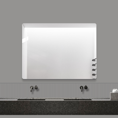 Wandspiegel Ohne Rahmen, 60 × 80 Cm – Hochwertiger Spiegel Für Bad, Frisierbereich, Schlafzimmer Oder Flur, Ohne Quecksilber, Vertikal Oder Horizontal Montierbar, Stoßfest