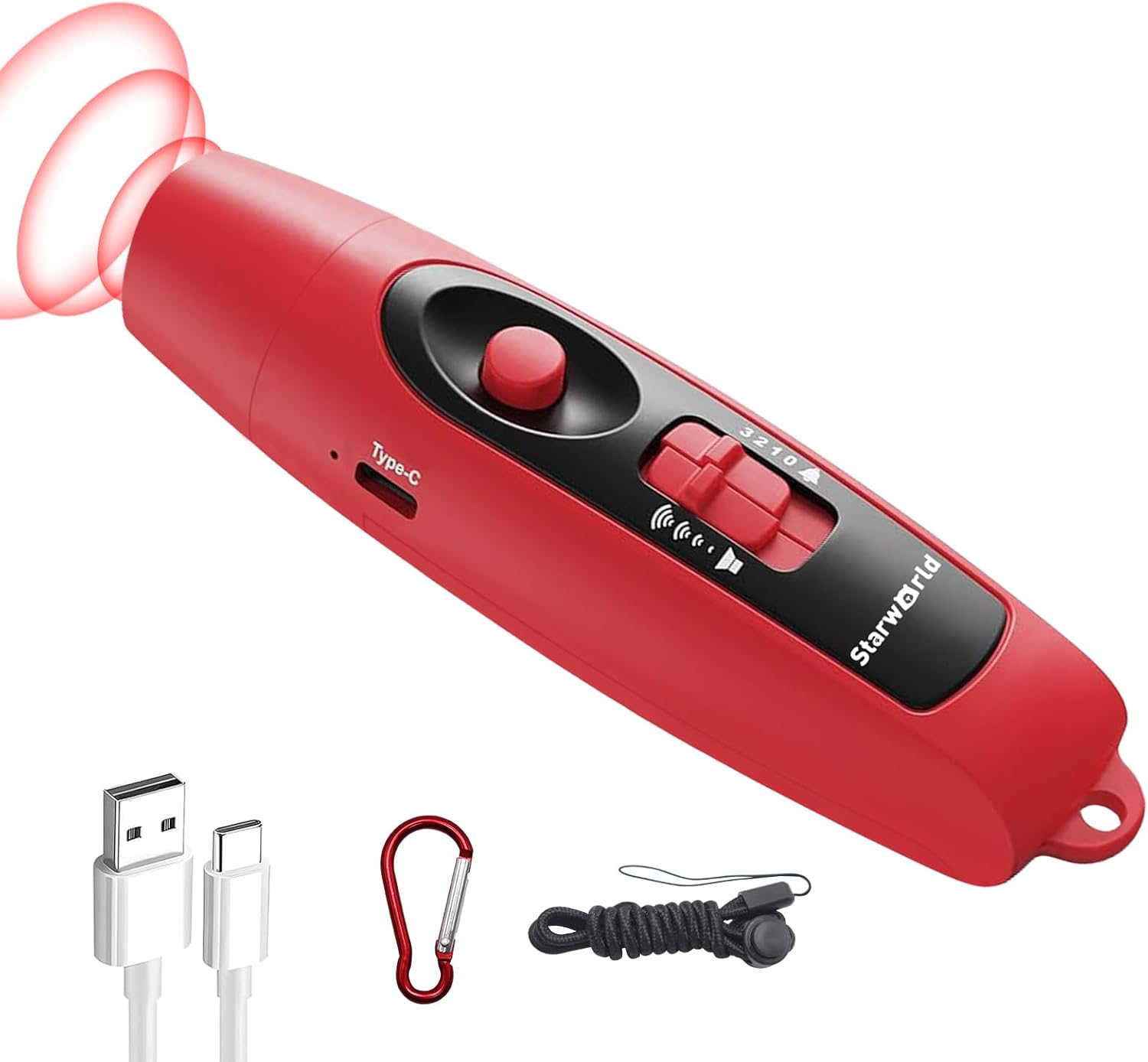 Wiederaufladbare Bärenhupe – 120 Db Laute Elektronische Lufthupe Für Bären Mit 4 Lautstärkestufen Und 3 Tönen, 800 M Reichweite, Led-sicherheitslicht Für Wandern, Camping Und Wildtierschutz