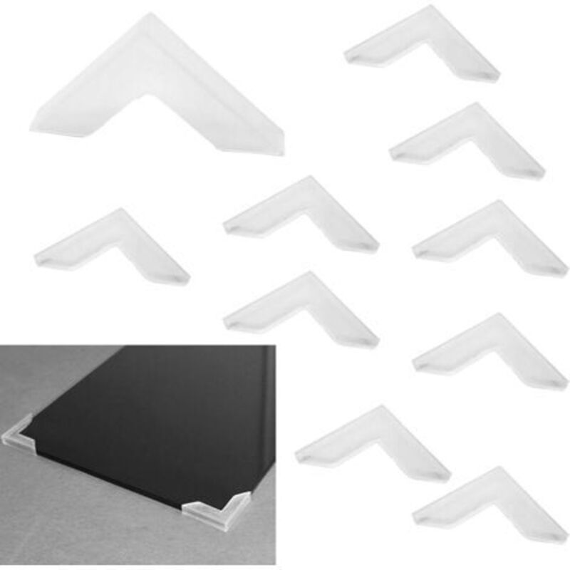 [niemals Verwendet] 10 Stück Eckenschützer (6 X 63 Mm) Glaseckenschutzkissen Zum Schutz Von Ecken Schützt Glas- Und Spiegelecken