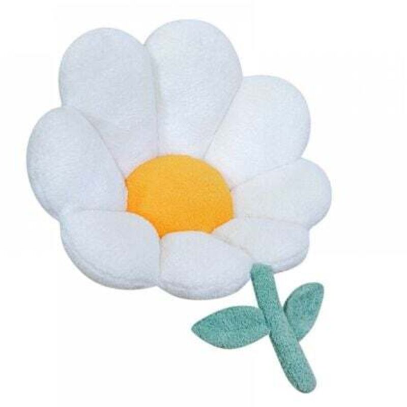 [niemals Verwendet] (66 X 63,5 Cm, Weiß) Niedliches Stuhlkissen Mit Blumenmuster, Rutschfestes Gaming-stuhlkissen Mit Rückenlehne, Schlafzimmerdekoration
