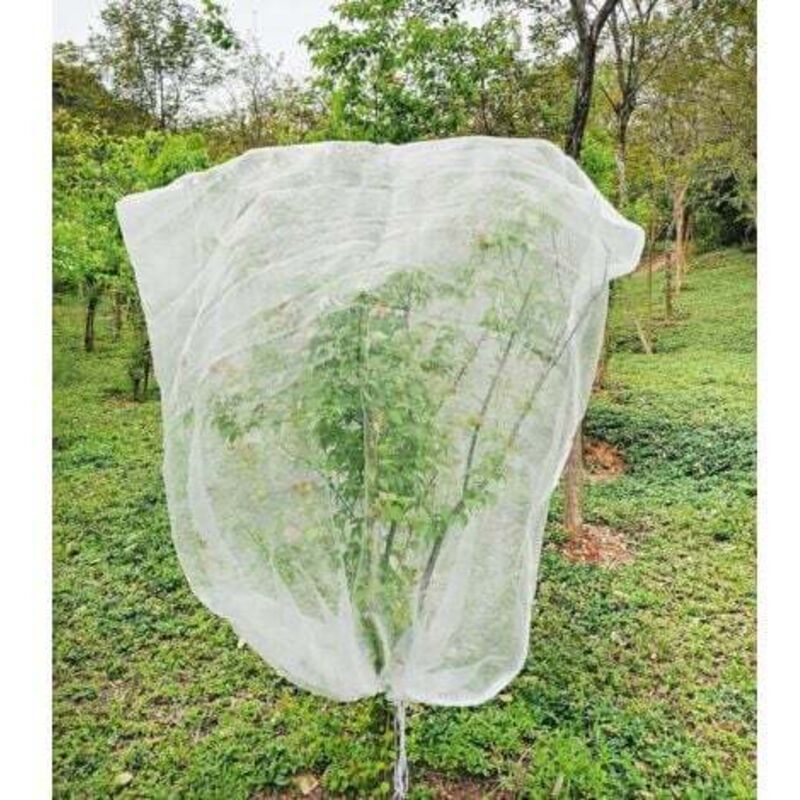 [niemals Verwendet] Obstbaumnetz 1,8 M X 1,8 M, Insektennetz Für Pflanzen, Feinmaschiges Insektennetz Mit Kordelzug, Vogelschutznetz Für Obstbäume