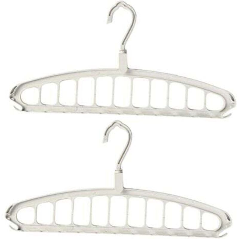 [niemals Verwendet] 2 Stück Rutschfeste Kleiderbügel, Aufbewahrungskleiderbügel, Faltkleiderbügel, Wäscheständer, Kleiderschrank-organizer, Platzsparende Tipps