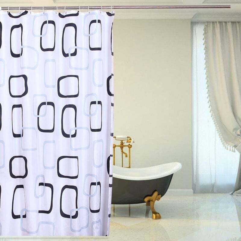[niemals Verwendet] Duschvorhang 180 X 240 Cm, Wasserdicht, Schimmelresistent, Mit Antibakteriellen, Schimmelresistenten Ringen, Badezimmer, Breite X Höhe 180 X 240 Cm