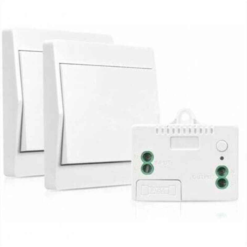 [niemals Verwendet] (2er-pack) Funkfernbedienung Mit Eigener Stromversorgung (ohne Batterie), Funksender Und -empfänger, Sicherheitsschalter, 200 M Reichweite, 433 Mhz