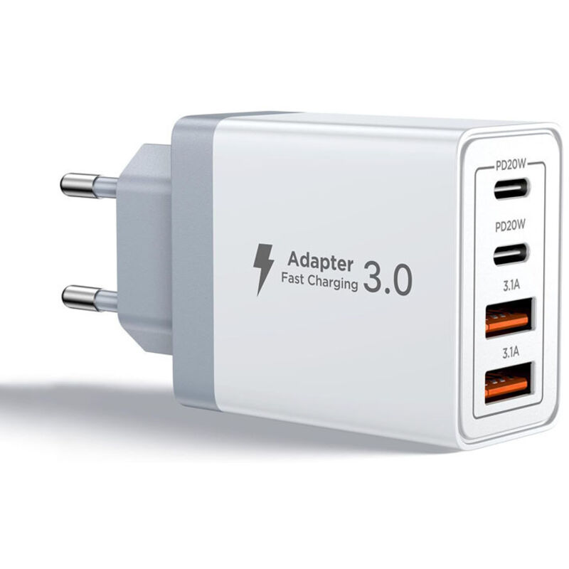 [niemals Verwendet] Aioneus Usb-c-ladegerät, 40-w-4-port-usb-c-schnellladegerät Für Iphone, Multi-power-pd+qc-3,1-a-typ-c-adapter