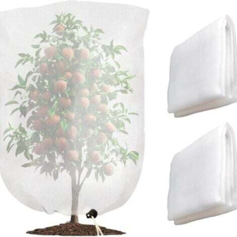 [niemals Verwendet] Große Obstbaumnetze, Wiederverwendbares Vogelschutznetz, Insektenschutznetz, Garten-insektenschutznetz Mit Kordelzug, Obstschutz (240 Cm X 240 Cm), Große Obstbaumnetze