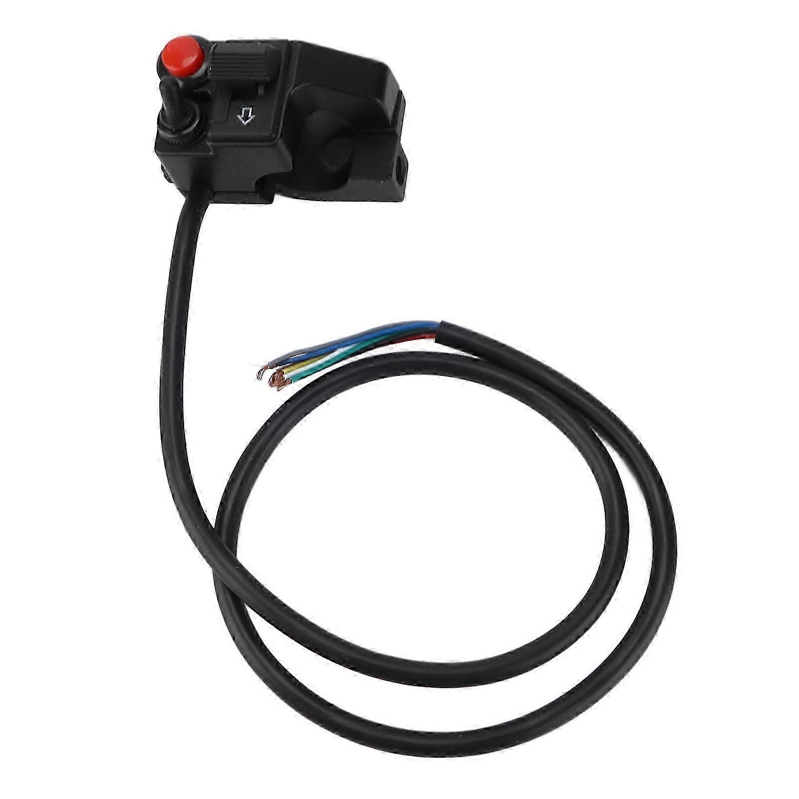 22 Mm Motorrad-lenkerschalter Links (7/8 Zoll), 3-in-1-funktion Mit Hupe, Blinker, Fern- Und Abblendlicht, Druckknopf Szrh