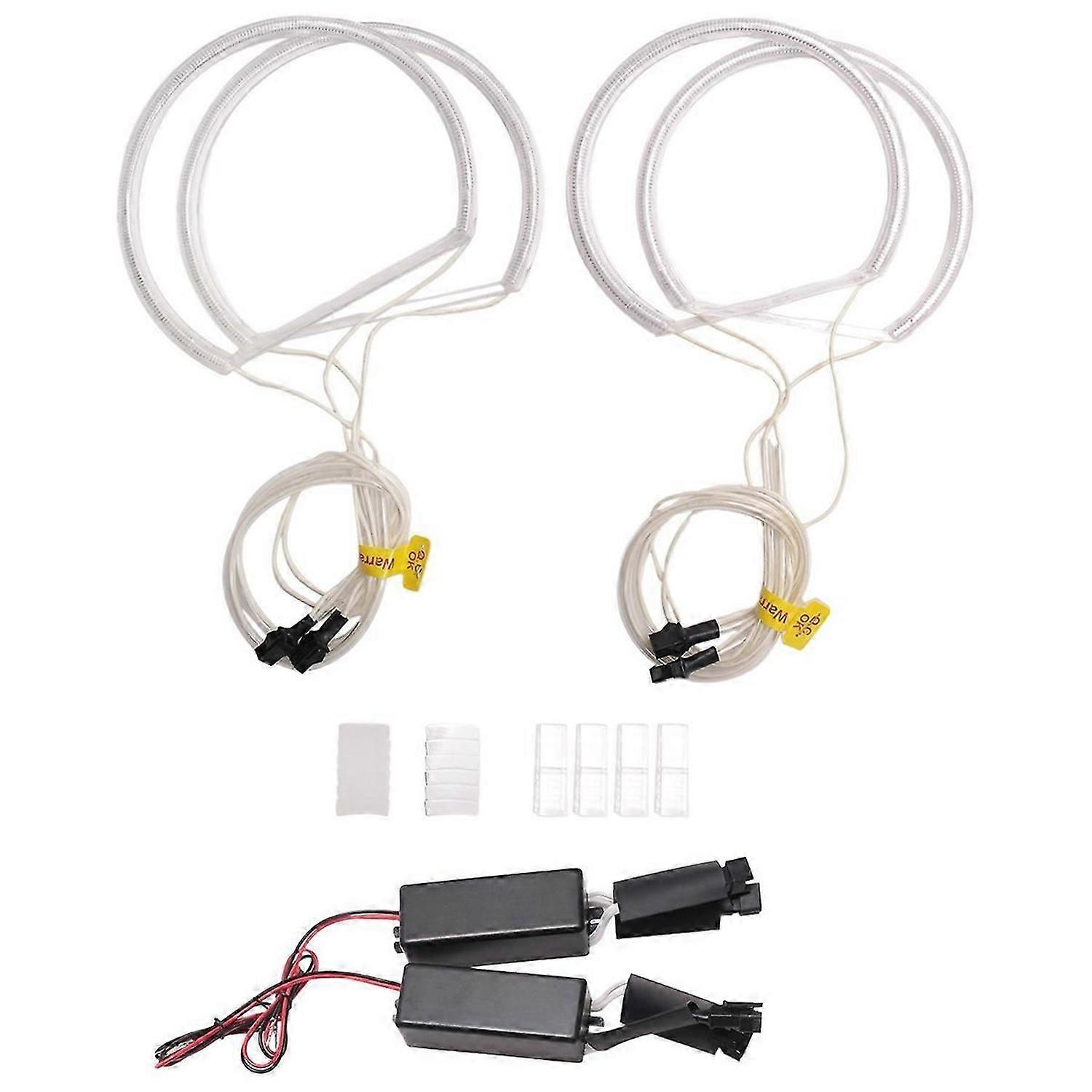 4x Ccfl Angel Eye Halo Led-ringlicht, Weiß, Ohne Projektor, Für Bmw E46 3er