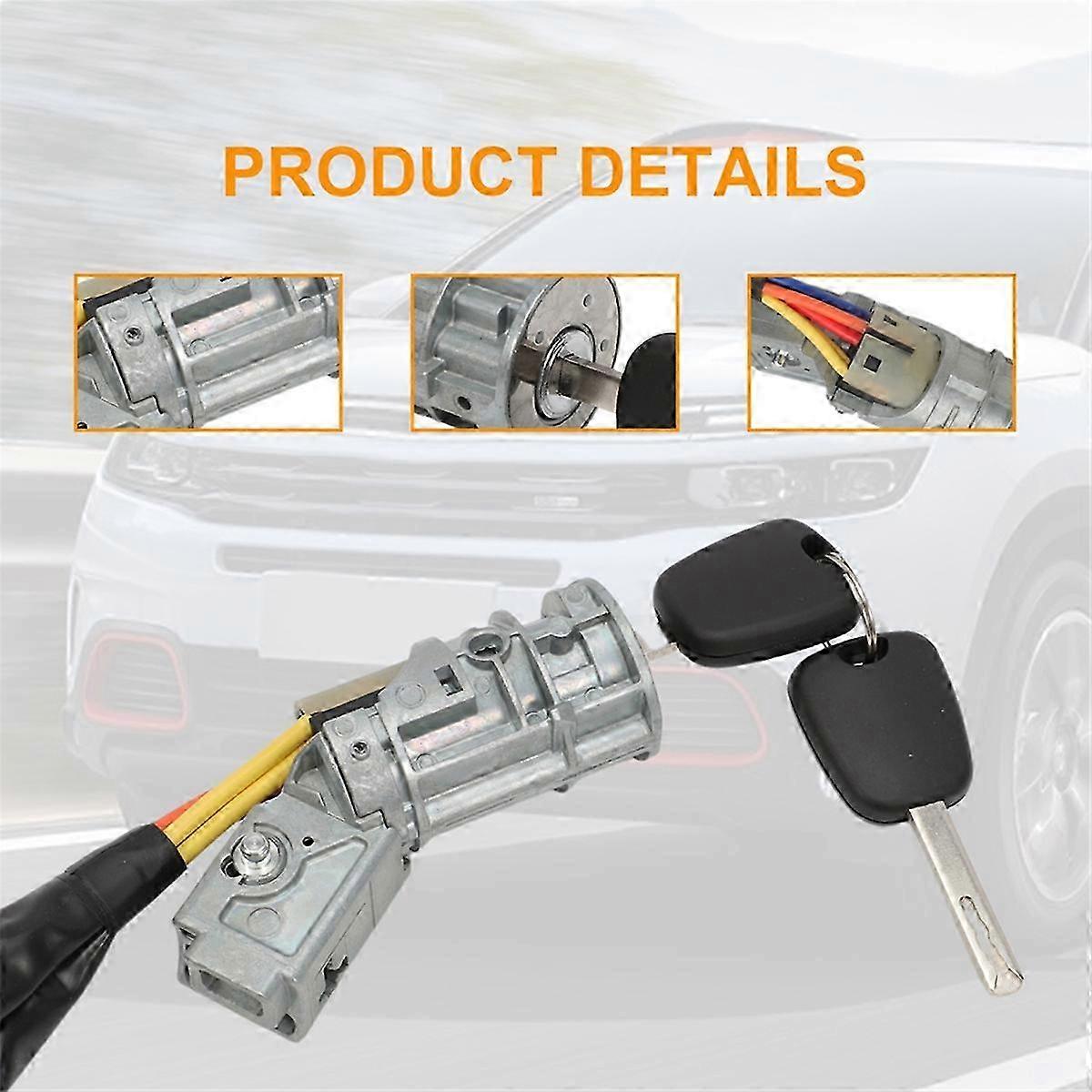 Für Citroën C2 C3 2002-2010 Zündschlosszylinder Anlasserschalter 4162ah 4162ag Zündschalter Star Edition 0621