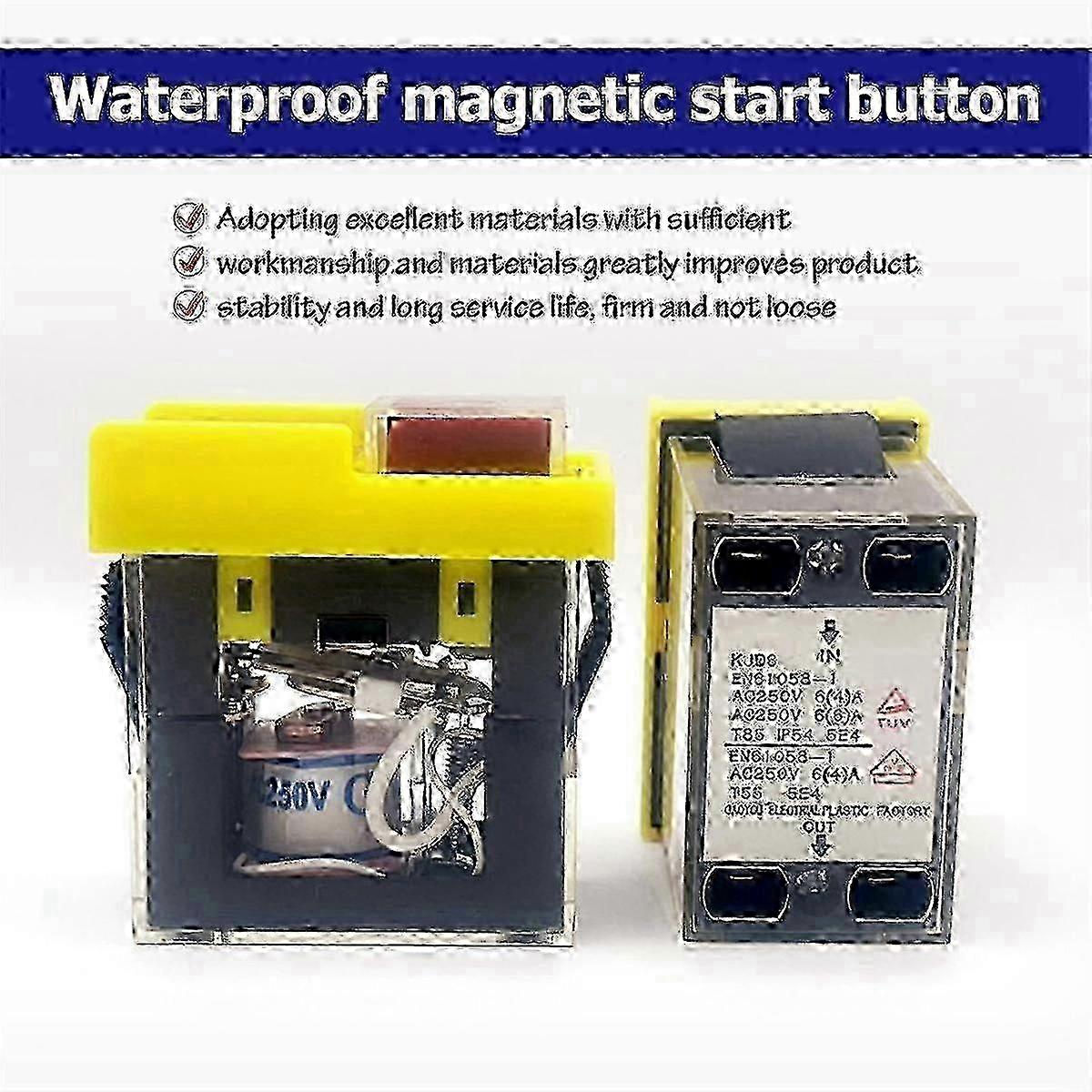 Elektromagnetischer, Wasserdichter Universalschalter: Kjd6 5e4 250v 6a Für Den Europäischen Markt (autobahn)