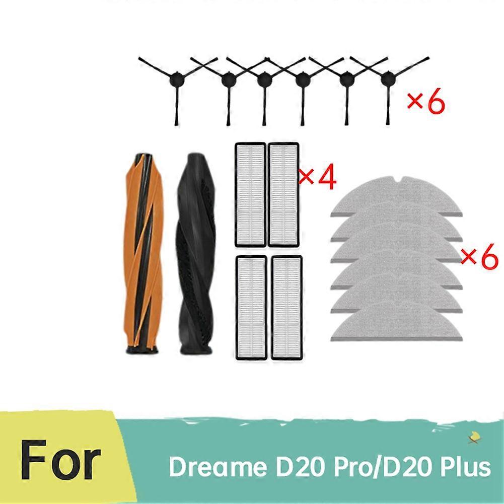 Ersatzzubehörset Für Dreame D20 Pro/d20 Plus Saugroboter: Hauptbürsten, Seitenbürsten, Filter, Wischtuch
