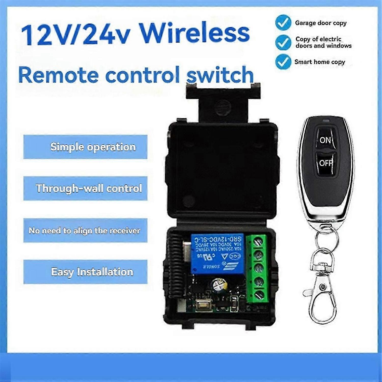 433-mhz-funkfernbedienungsschalter Mit Rf-relais, 12 V, Für Garagentormotorbeleuchtung