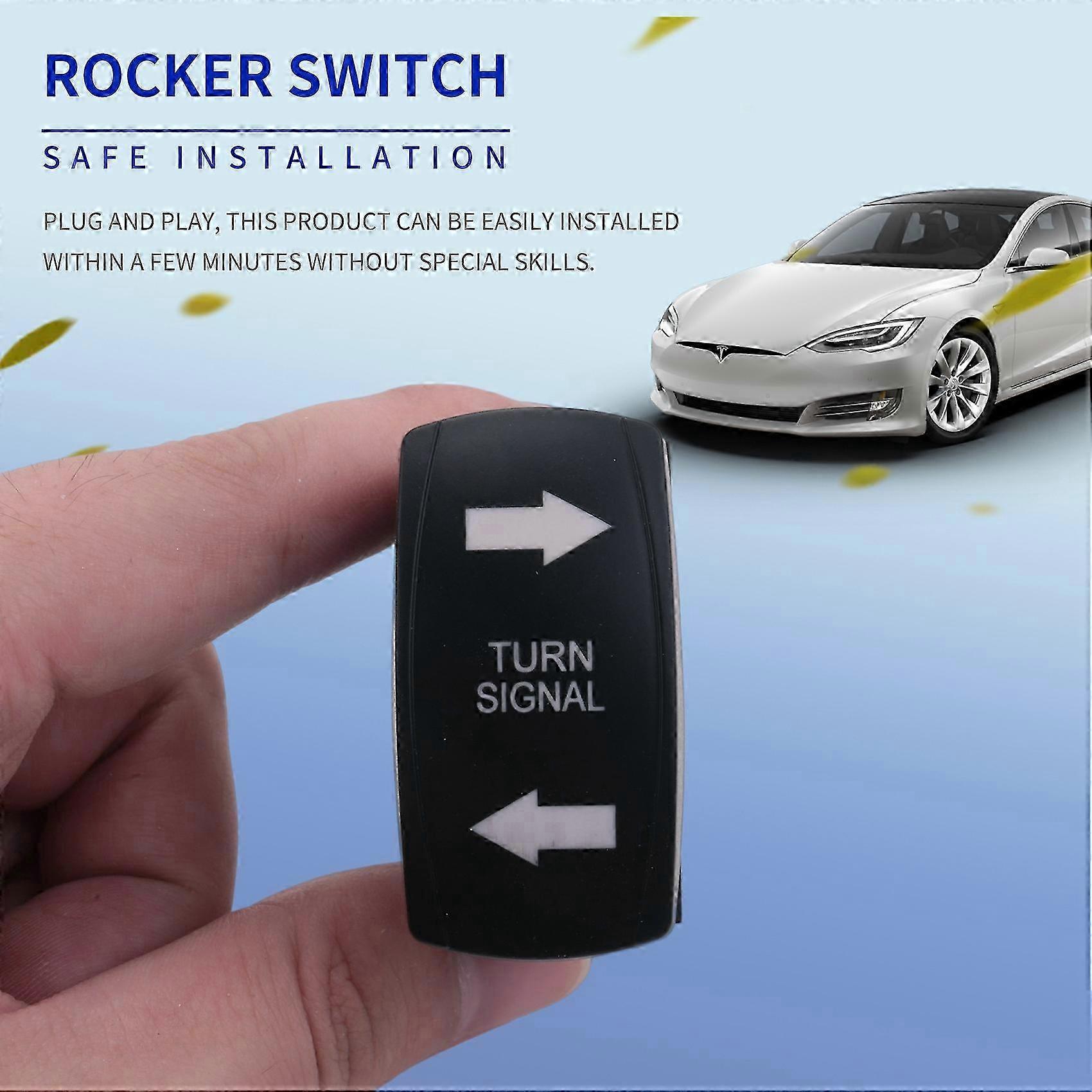 Led-blinker-wippschalter Für Wohnmobile, Geländewagen, Pickups, Traktoren, Boote, Motorräder, 4-polig, Universalausführung 0709