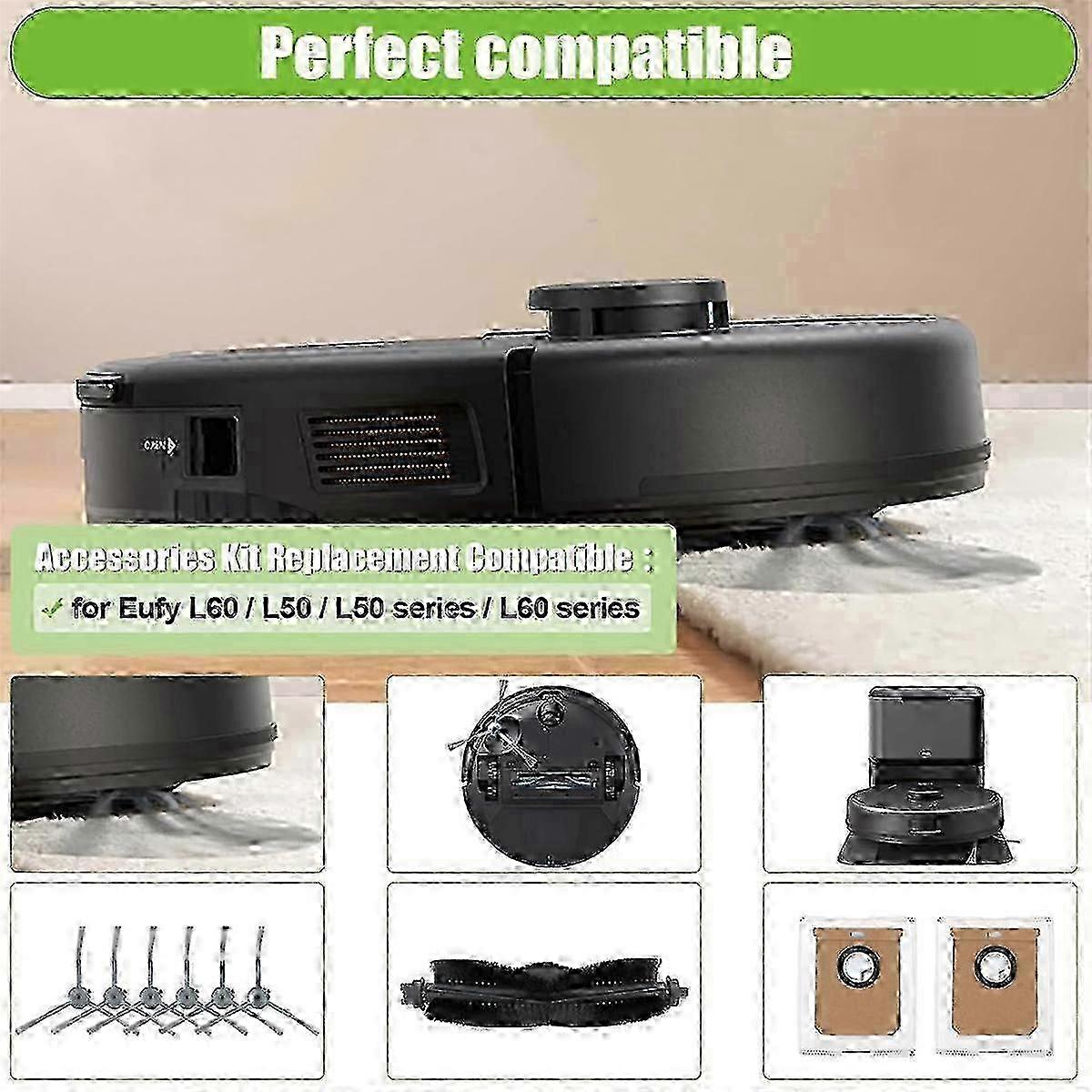 Für Eufy L60/ L60 Ses/ L50/ L50 Ses Saugroboter Hauptseitenbürste Hepa-filter Wischtuch Staub 0617 Edition 0901