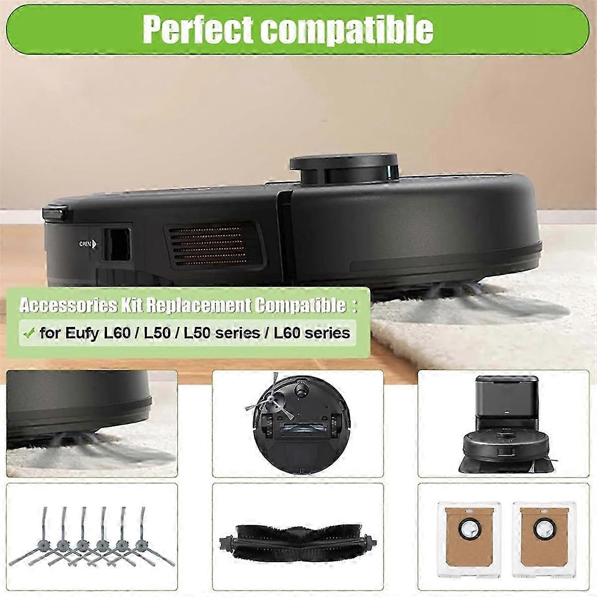 Für Eufy L60/ L60 Ses/ L50/ L50 Ses Saugroboter Hauptseitenbürste Hepa-filter Wischtuch Staub Edition 0716