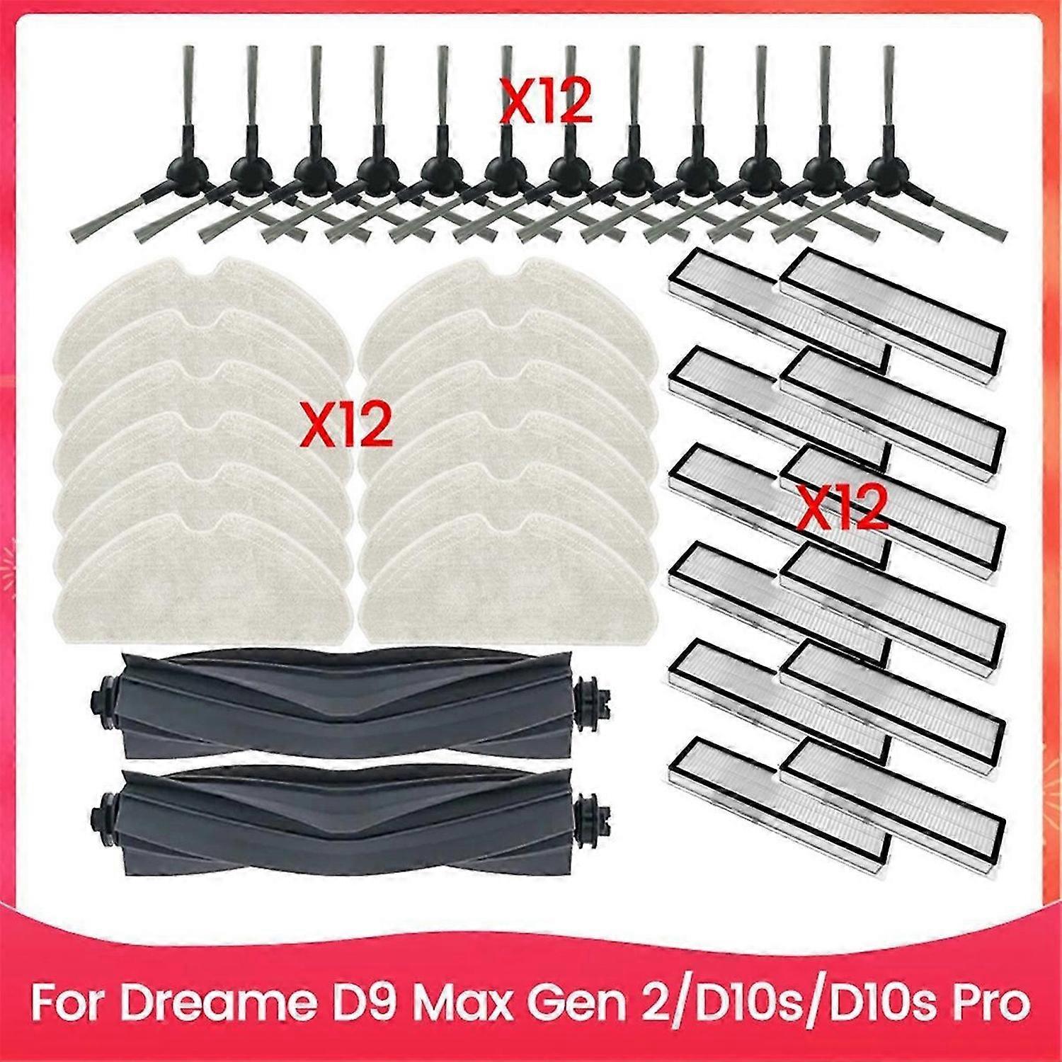 Für Dreame D9 Max Gen 2/d10s/d10s Pro Haupt- Und Seitenbürsten-wischmopptuch Mit Hepa-filter Für Effiziente Reinigung