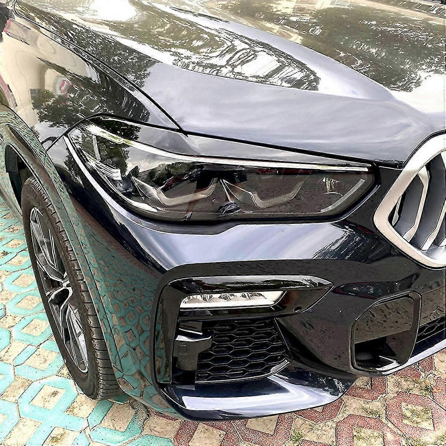 Für Bmw X5 G05 Und X6 G06 (2019–2022): Scheinwerferblendenleiste In Schwarz, Hellgrau, Für Die Frontscheinwerfer (augenbrauenverkleidung)