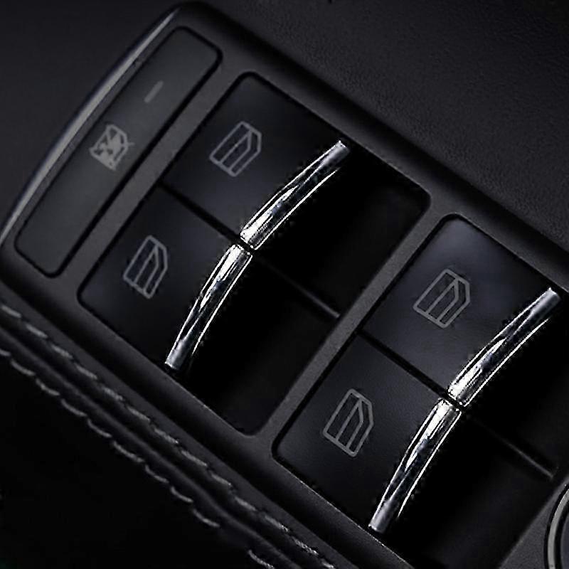 7-teiliges Set Verchromter Türschalter-zierleisten Für Tesla Highway