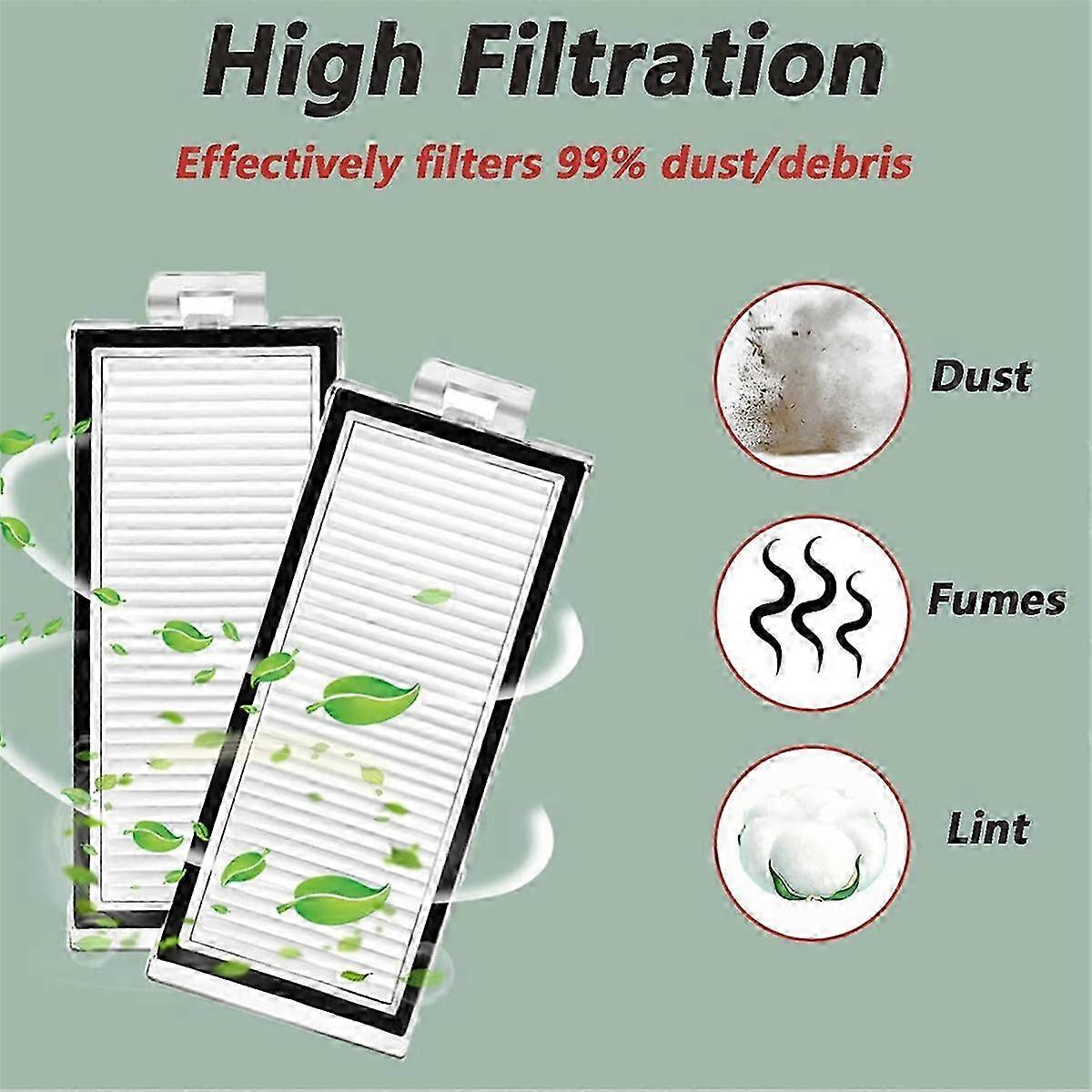 Für Qrevo Master / P10s Pro V20 Saugroboter Haupt- Und Seitenbürste Hepa-filter Wischtuch Staubbeutel Edition 0718