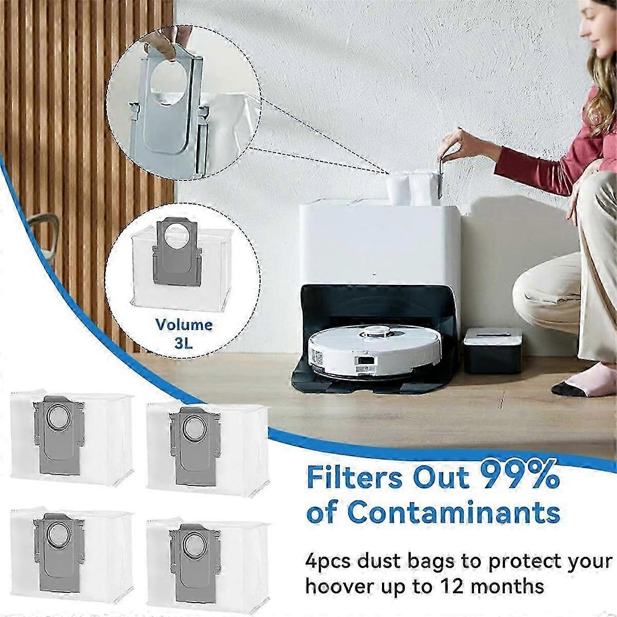 Für S8 Pro Ultra Saugroboter Haupt- Und Seitenbürste, Hepa-filter, Wischtuch, Staubbeutel, Edition 0619